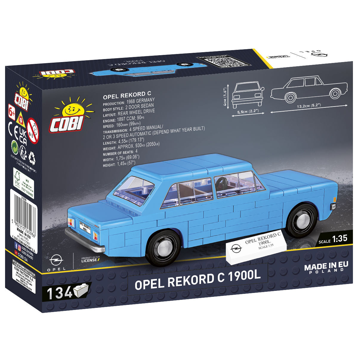 COBI Opel Rekord C 1900L Car: Set #24598